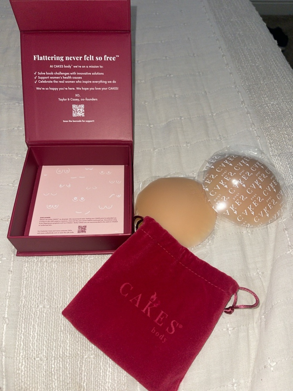 CAKES Body Nude Adhesive Silicone Nipple Covers - Reusable Comfort